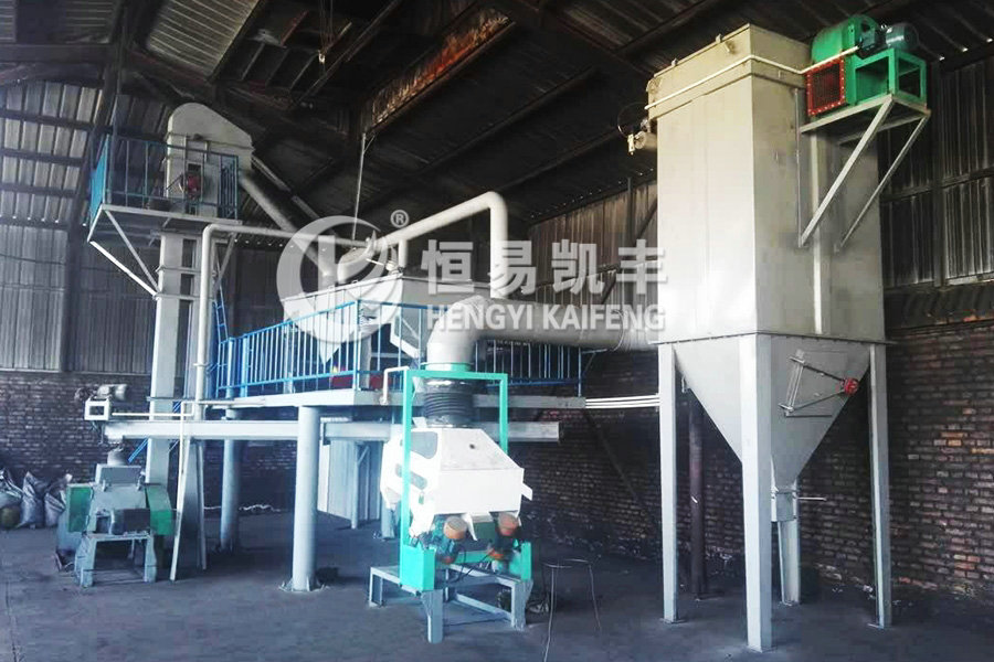 Crushing and screening system for carbonized materials